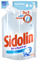 Sidolin Glasreiniger-Konzentrat Streifenfrei Cristal 250 ml Nachfllbeutel