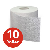 Toilettenpapier wei 10x220 Blatt (3-lagig)