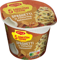 Maggi 5 Minuten Terrine Spaghetti in Pfifferling-Rahmsauce 54 g