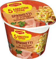Maggi 5 Minuten Terrine Spaghetti in cremiger Schinkensauce 64 g