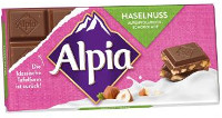 Alpia Haselnuss Alpenvollmilch-Schokolade 100 g Tafel