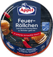 Appel MSC Feuer-Röllchen (Hering) in Schaschlik-Sauce 140 g Dose
