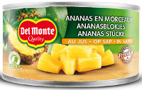 Del Monte Ananas-Stücke in Saft 230 g Konserve (140 g)