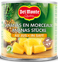 Del Monte Ananas-Stücke in Saft 435 g Konserve (260 g)