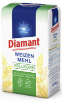 Diamant Vollkorn-Weizenmehl 1 kg Packung