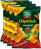 Funny Frisch Chipsfrisch Ungarisch 4er Pack (4x40 g) Beutel
