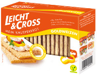 Leicht & Cross Mein Knusperbrot Goldweizen 125 g Packung