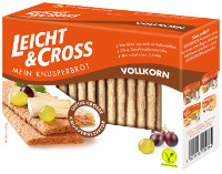 Leicht & Cross Mein Knusperbrot Vollkorn 125 g Packung