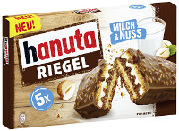 Hanuta Riegel Milch & Nuss 5er Packung 172,50 g