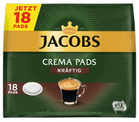 Jacobs Crema kräftig Einzelbeutel (18 Kaffeepads)