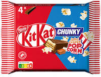 KitKat Chunky Salted Caramel Popcorn Flavour 4er Packung 168 g
