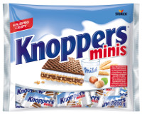Knoppers MINIS Milch-Haselnuss-Schnitte 200 g Beutel