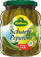 Kühne Scharfe Peperoni 370 ml Glas (165 g)