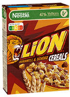 Nestle Lion Cereals Karamell und Schoko 400 g Packung