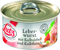 Lutz Kalbsleberwurst 125 g Konserve