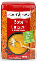 Müller´s Mühle Rote Linsen 500 g Packung