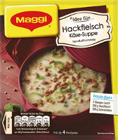Maggi Idee für Hackfleisch Käse-Suppe 46 g (Tüte)