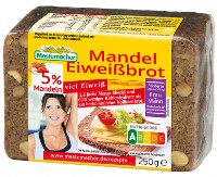Mestemacher Mandel-Eiweißbrot 250 g Packung