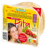 Mestemacher Pita Weizen-Brottaschen 6 Stück 400 g