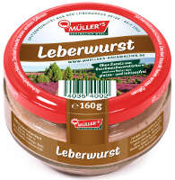 Müller’s Leberwurst 160 g Glas