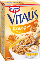 Dr. Oetker Vitalis Knuspermüsli Honeys 600 g Packung