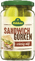Kühne Sandwich-Gurken 330 ml Glas (185 g)