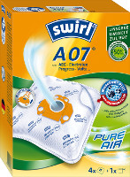 Swirl Staubsaugerbeutel A 07 (4 Beutel + 1 Filter)