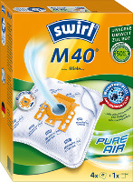 Swirl Staubsaugerbeutel M 40 (4 Beutel + 1 Filter)