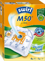 Swirl Staubsaugerbeutel M 50 (4 Beutel + 1 Filter)