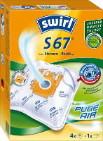 Swirl Staubsaugerbeutel S 67 (4 Beutel + 1 Filter)