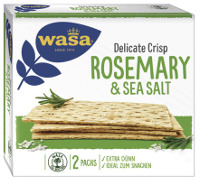 Wasa Tasty Snacks Rosemary & Sea Salt Crisps 190 g Packung