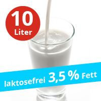 Laktosefreie H-Vollmilch - 3,5% Fettanteil 10x1,00 L (Tray)