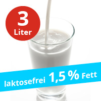 Laktosefreie H-Milch fettarm - 1,5% Fett (3er-Pack - 3x1,00 l)