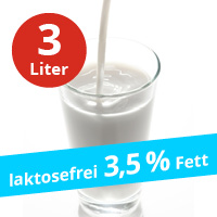 Laktosefreie H-Vollmilch - 3,5% Fett (3er-Pack - 3x1,00 l)