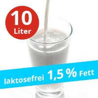 Laktosefreie H-Milch fettarm - 1,5% Fettanteil 10x1,00 L (Tray)